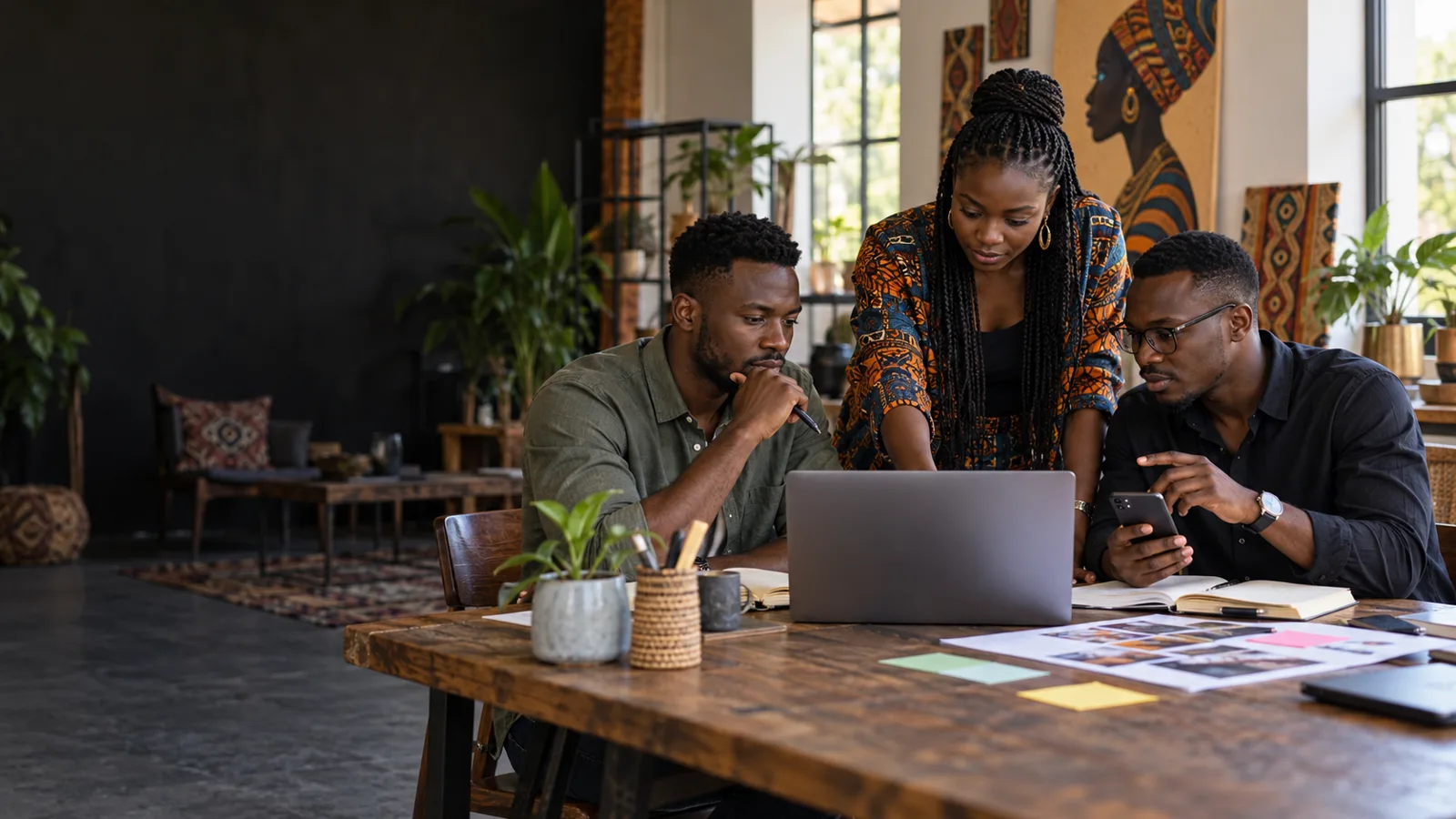 Illustrative technology and creative workspace